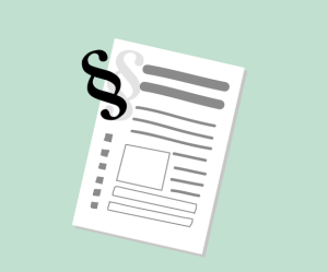 Grafik: Ein Formblatt mit Paragraph